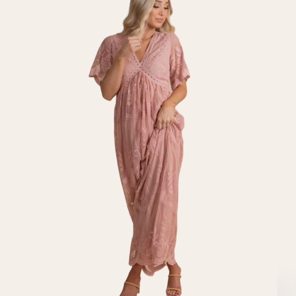 PINKBLUSH Lace Maxi Dress - Picture 5 of 16